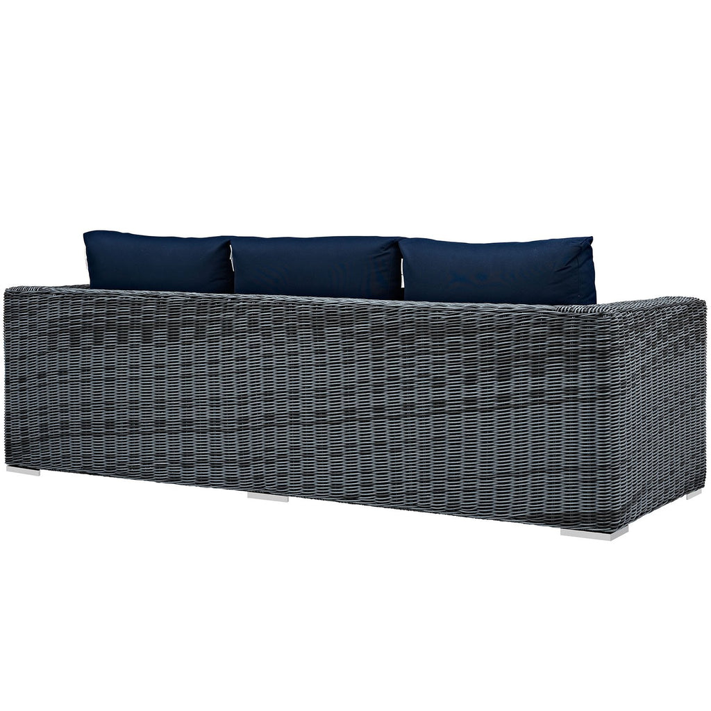 Wicker Rattan Outdoor Patio Sofa D81765