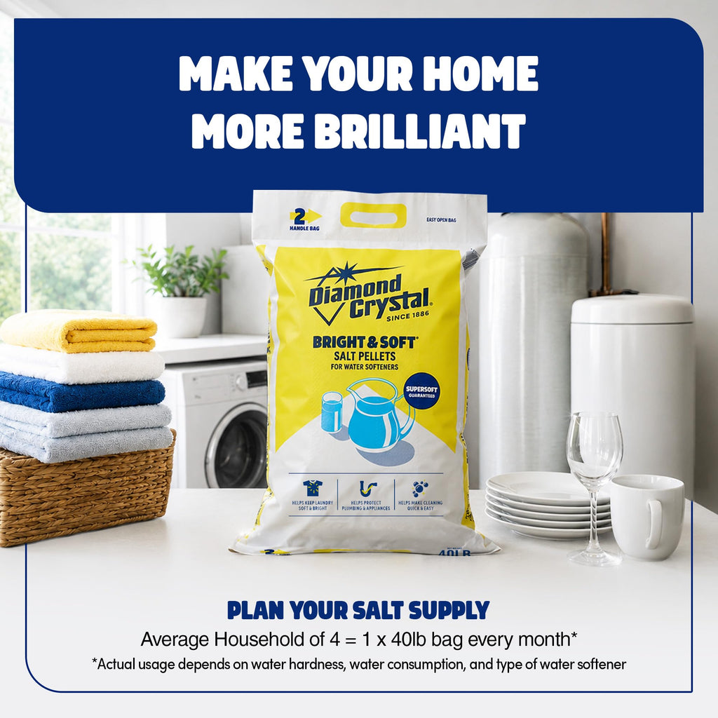 3 Pack Water Softener Salt Pellets, 40 Pounds S884