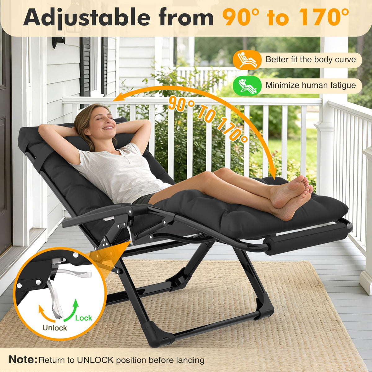 Oversized Zero Gravity Chair W82724