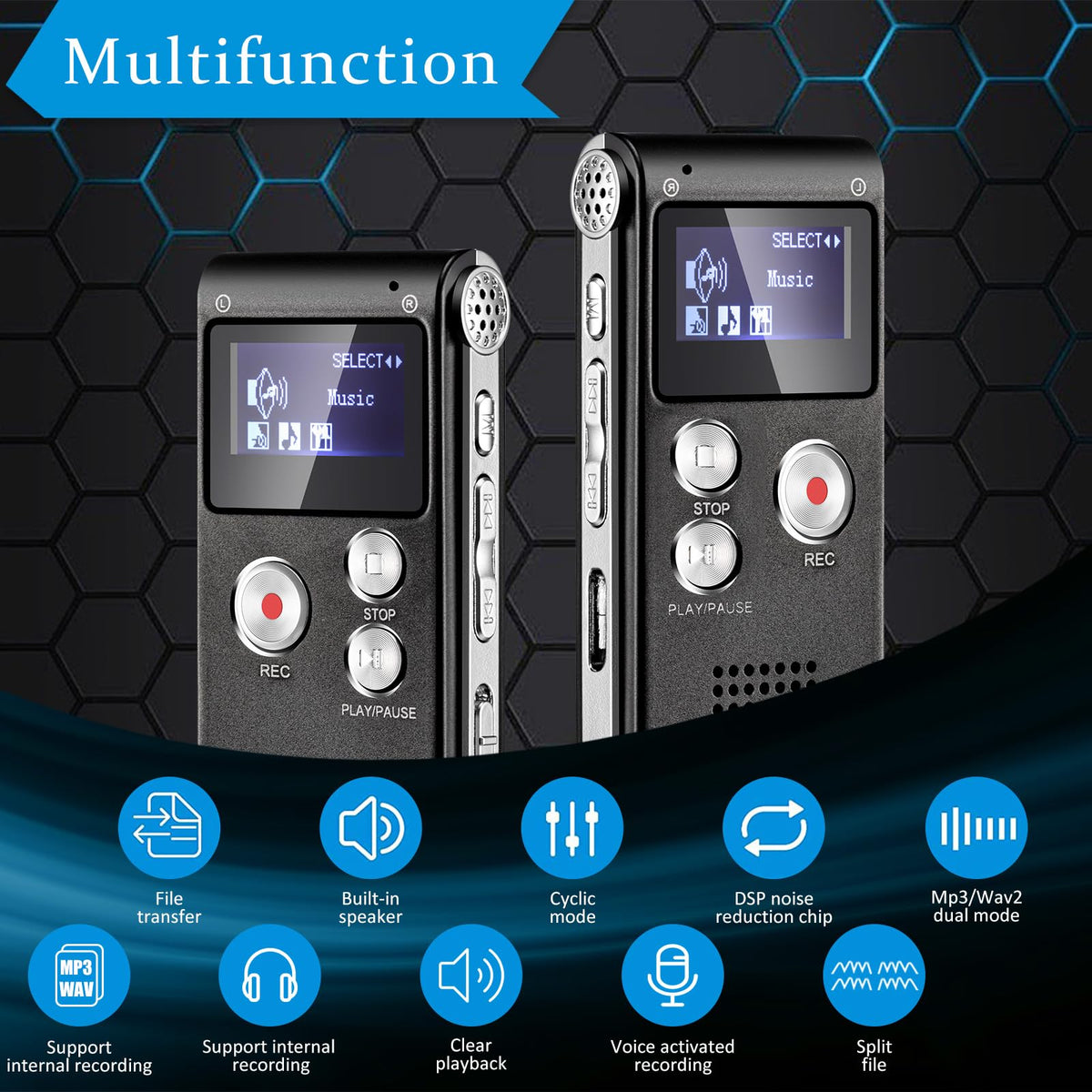 Black EVP Recorder Ghost Hunting Kit H495057