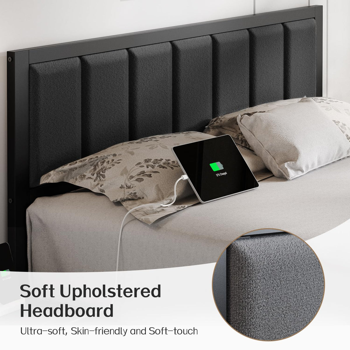 Full Bed Frame with Headboard X720