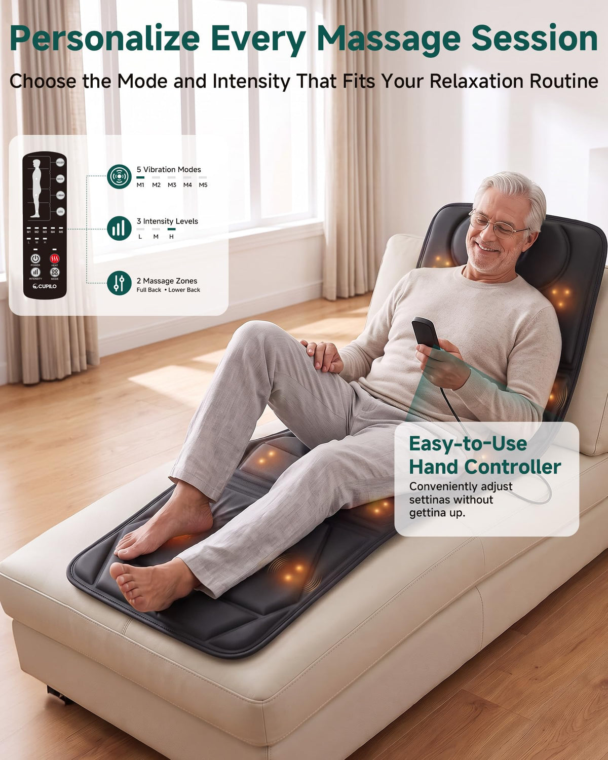 Full Body Massage Mat with Heat U53673