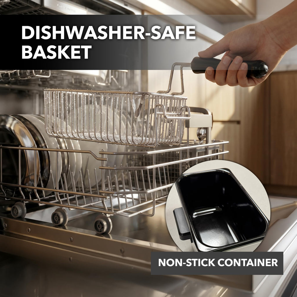 Electric Deep Fryer, 2L Capacity, 1500W, Silver T33242