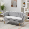 Light Grey Upholstered 2-Seater Loveseat V347382