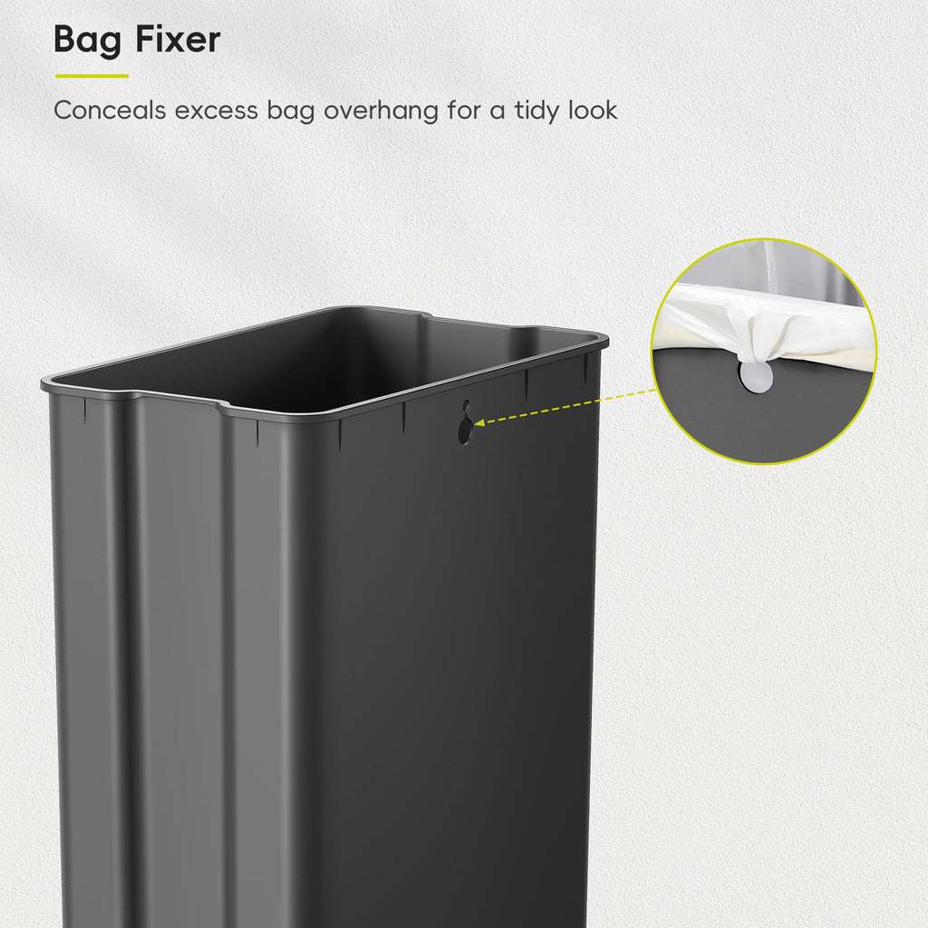 50L Stainless Steel Slim Step Trash Can E601