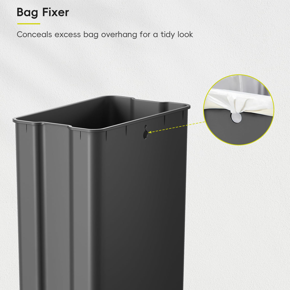 50L Stainless Steel Slim Step Trash Can E601