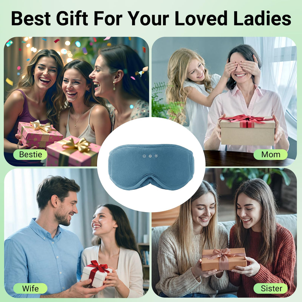 Bamboo Cotton Sleep Mask with Bluetooth Headphone Y4496