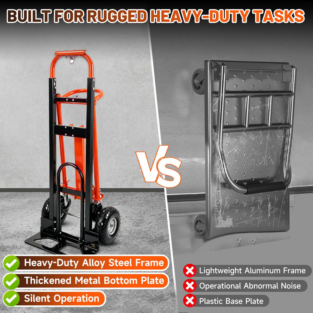 Heavy Duty Convertible Hand Truck with Wheels Z160