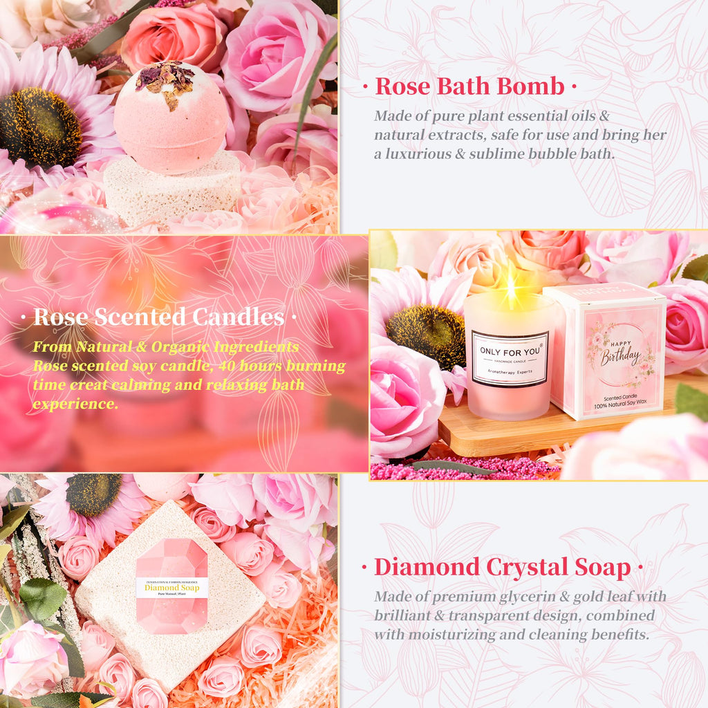 Pink 15 Pc Self Care Spa Gift Set I277