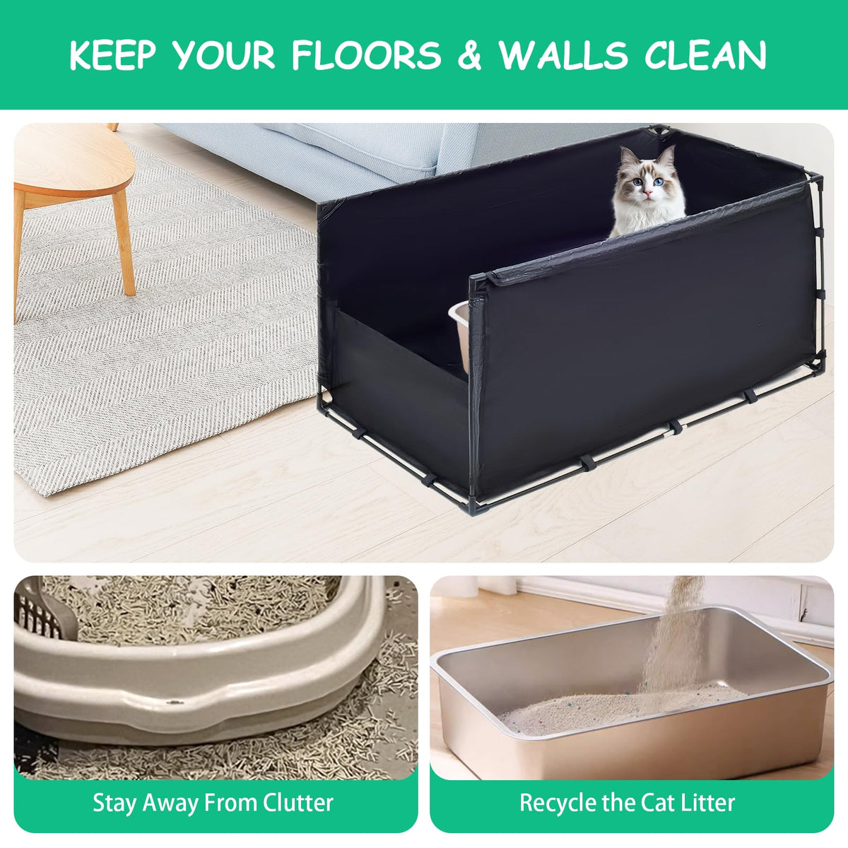 Large Cat Litter Box Enclosure Z2326