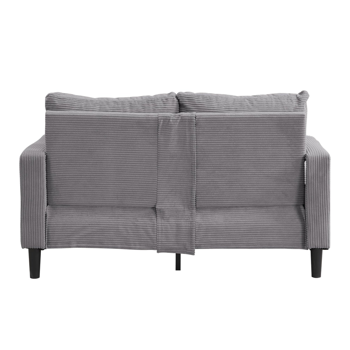 Light Gray Upholstered Loveseat Sofa E608