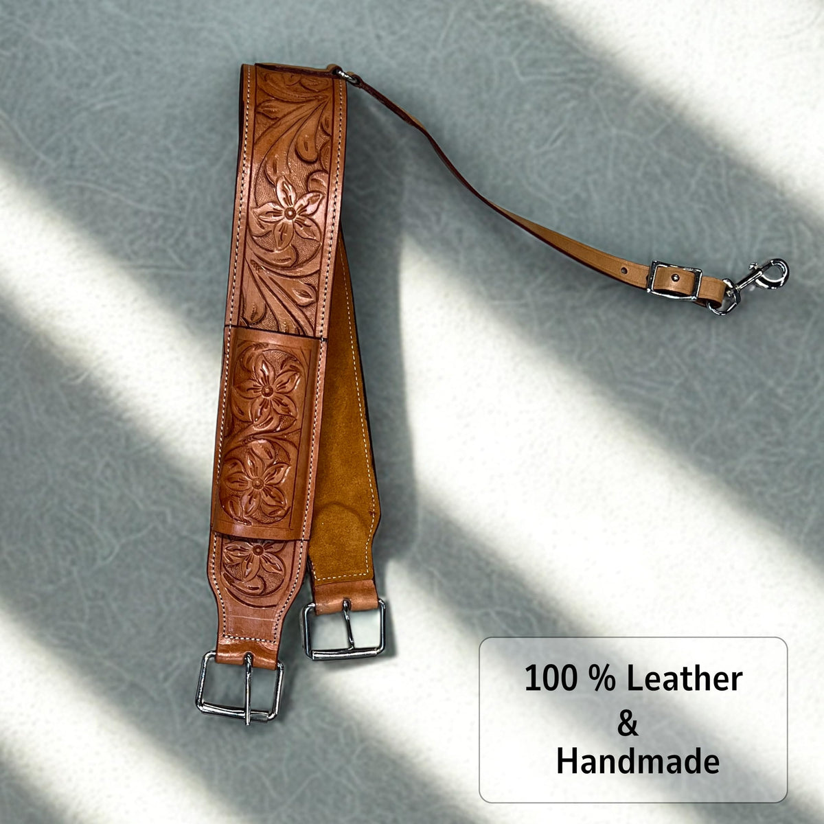 Western Leather Horse Saddle Girth Cinch Belt Y53874