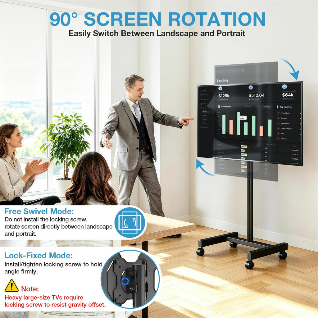 Rolling TV Stand for 13-50 Inch TVs J789