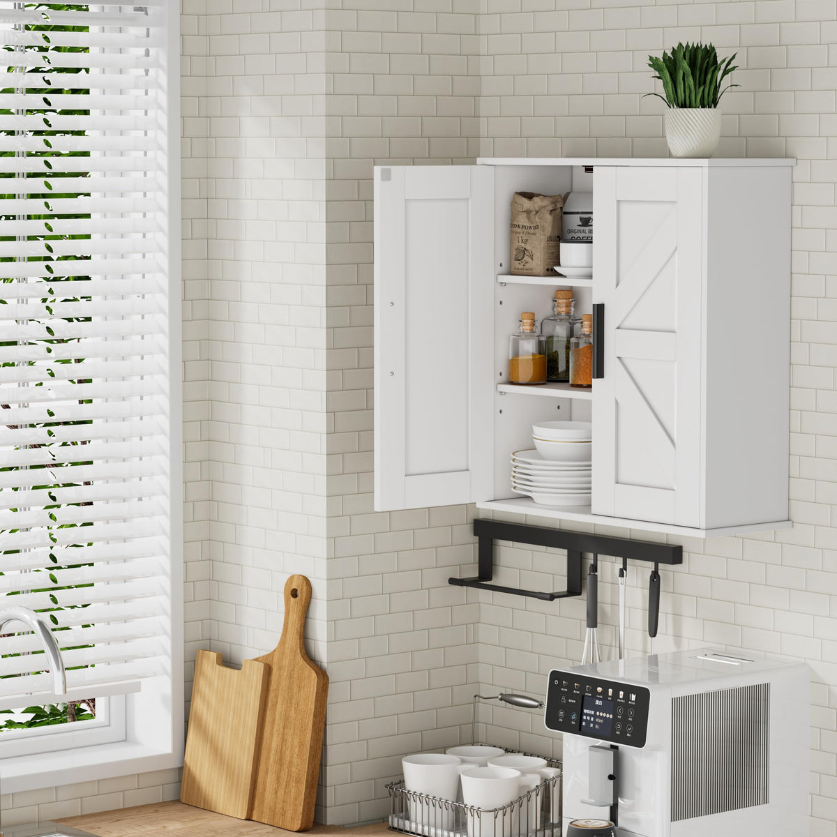 Bathroom Wall Cabinet with Adjustable Shelves C144148