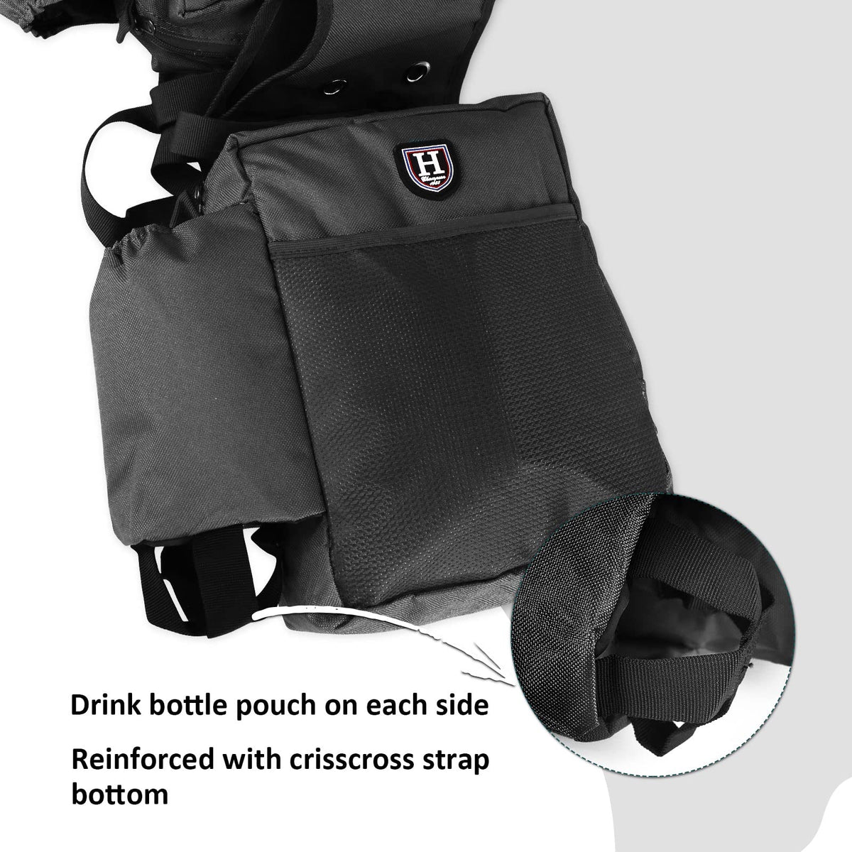 Nylon Western Saddle Bag Black B19867
