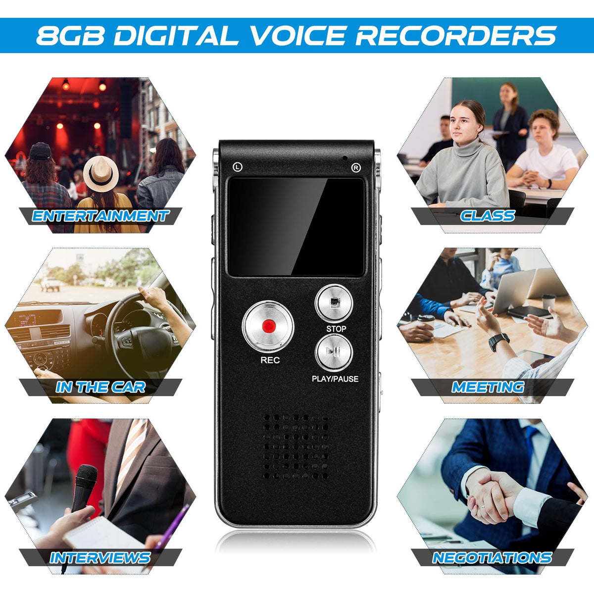 Black EVP Recorder Ghost Hunting Kit H495057