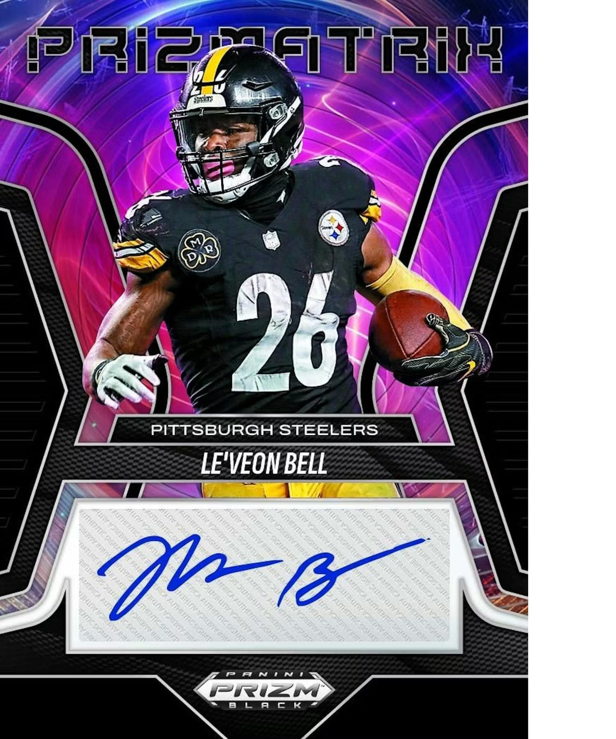 2025 Panini Prizm Black Football Trading Card Box Q82609