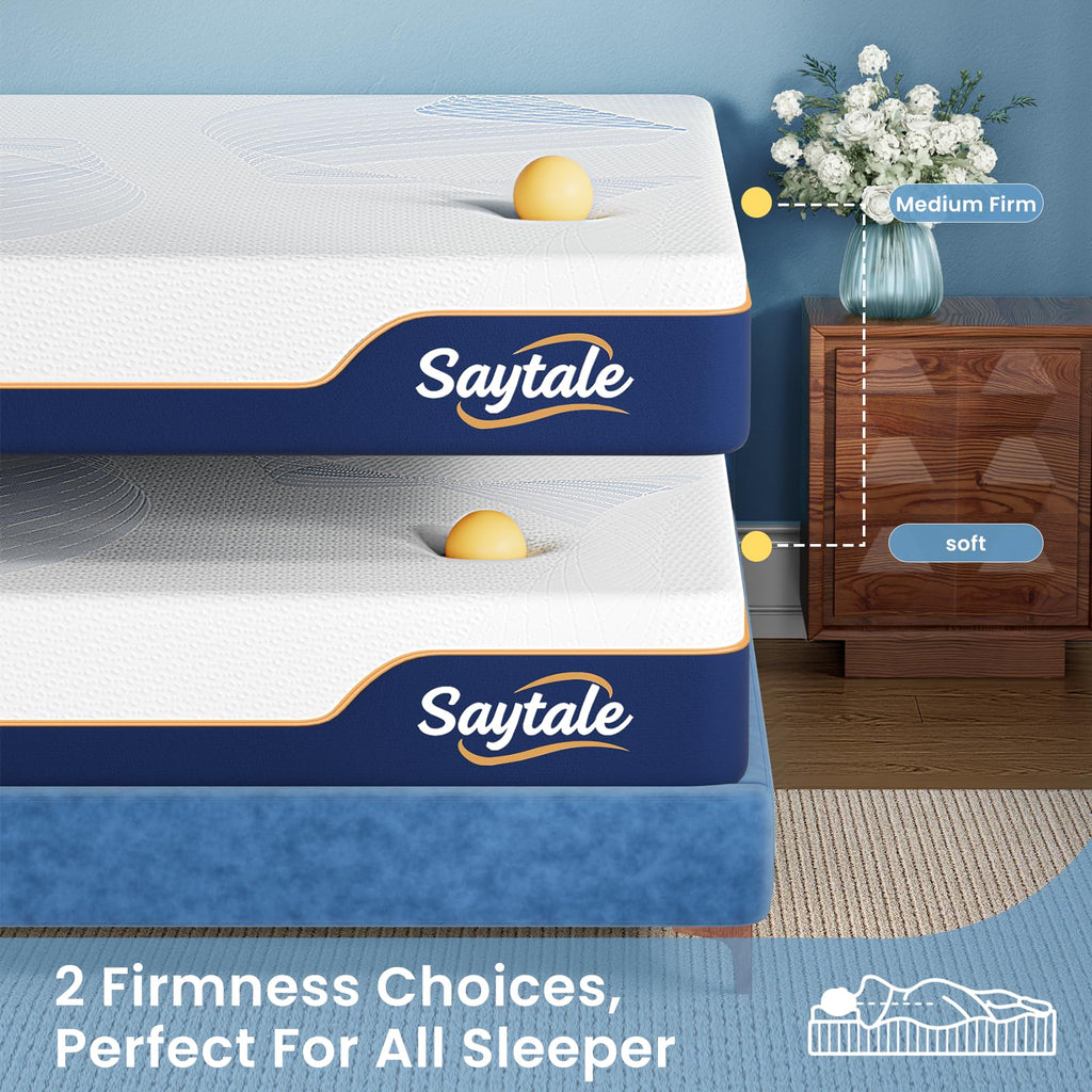 Twin Size 6 Inch Cooling Gel Memory Foam Mattress S83356