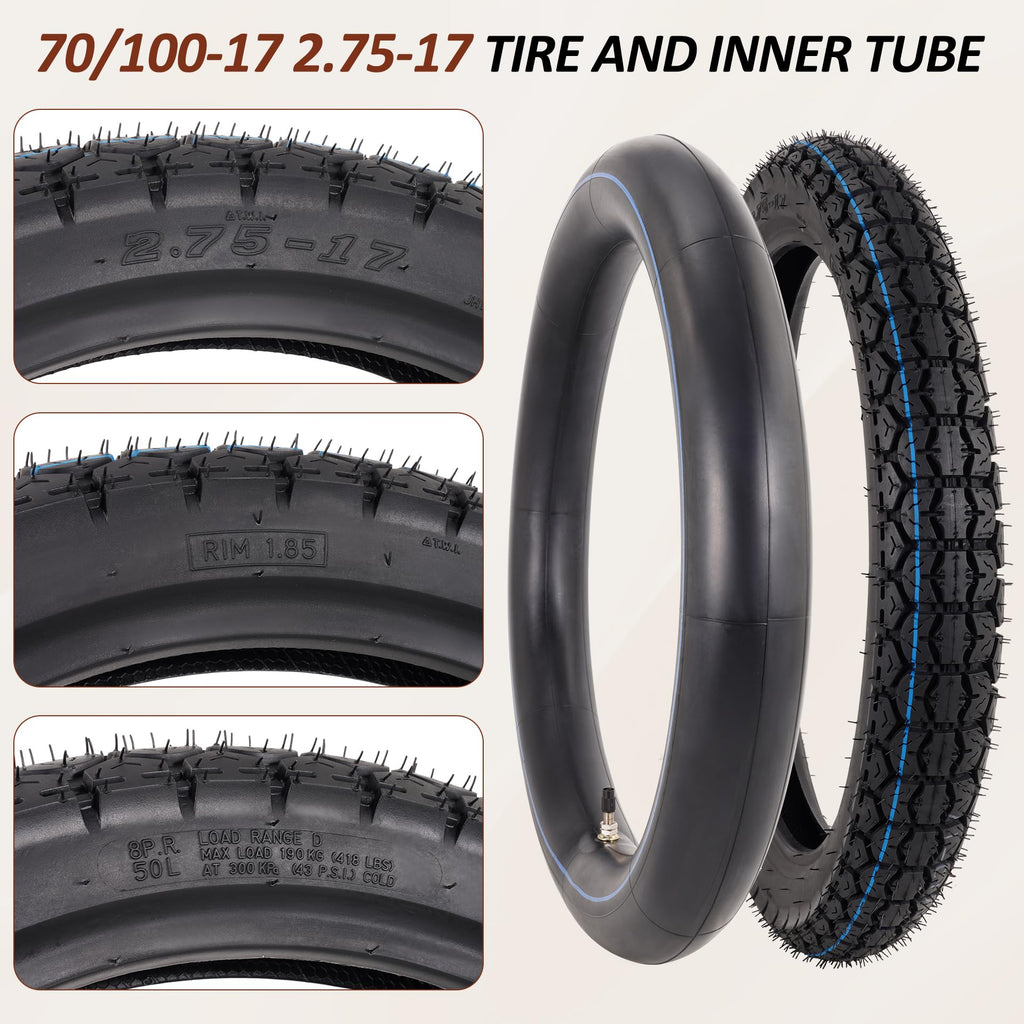 70/100-17 Tire and Inner Tube Set A5291