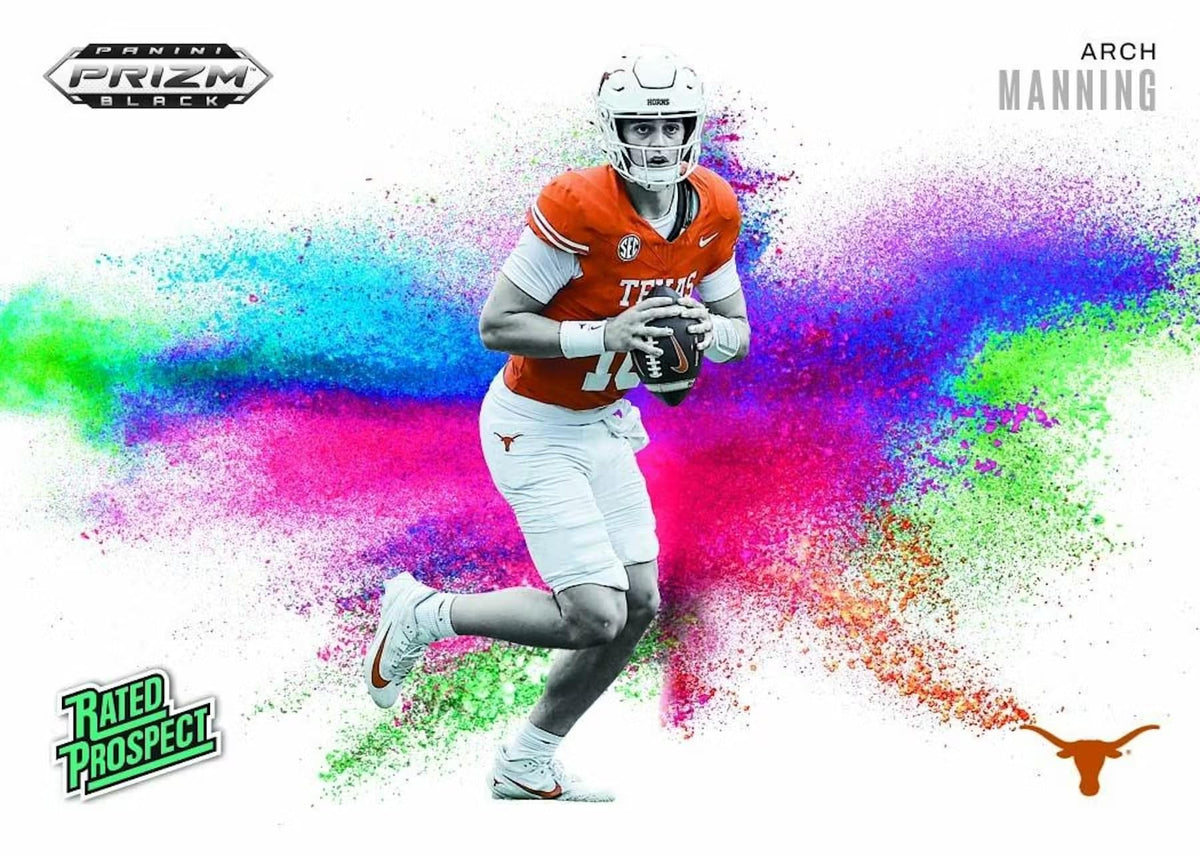 2025 Panini Prizm Black Football Trading Card Box Q82609