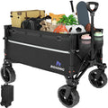 Collapsible Heavy Duty Wagon Cart with Wheels 120L Black A198