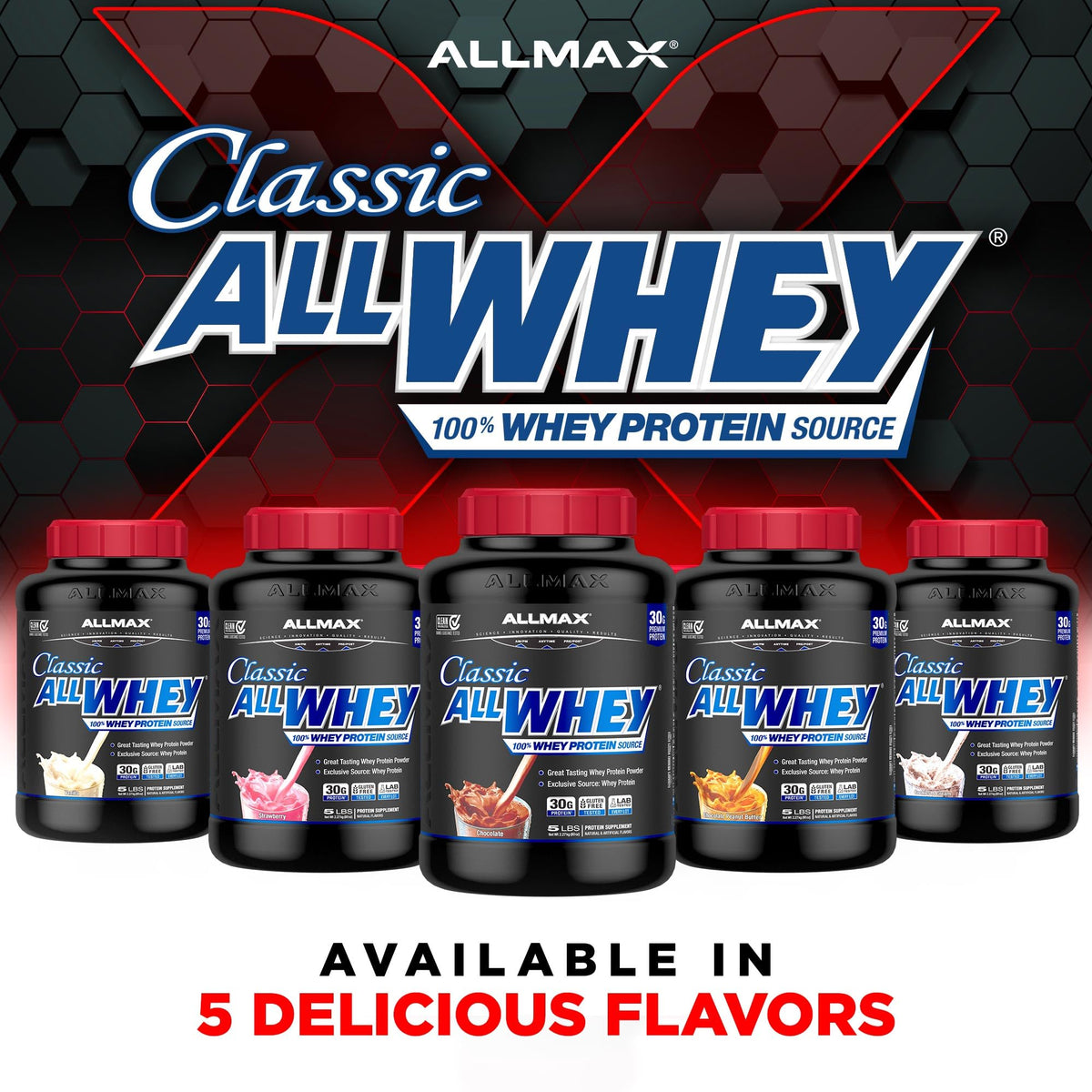 Chocolate Whey Protein Powder 5 lb G80103