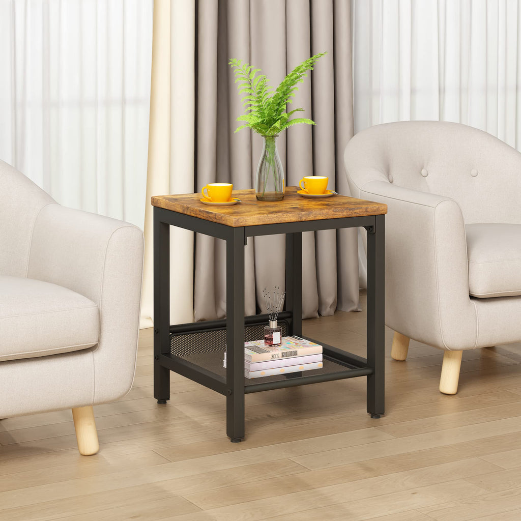 3 Pieces Coffee Table Set with 2 End Side Tables Y7096