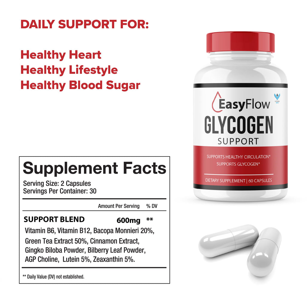 5 Pack 300 Capsules Glycogen Support Supplement F657044