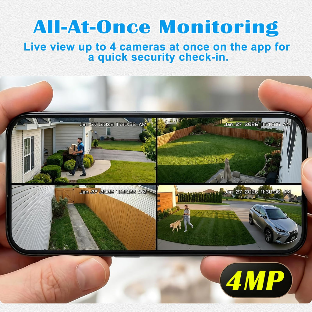 4G Solar Security Camera System with Base Station V513