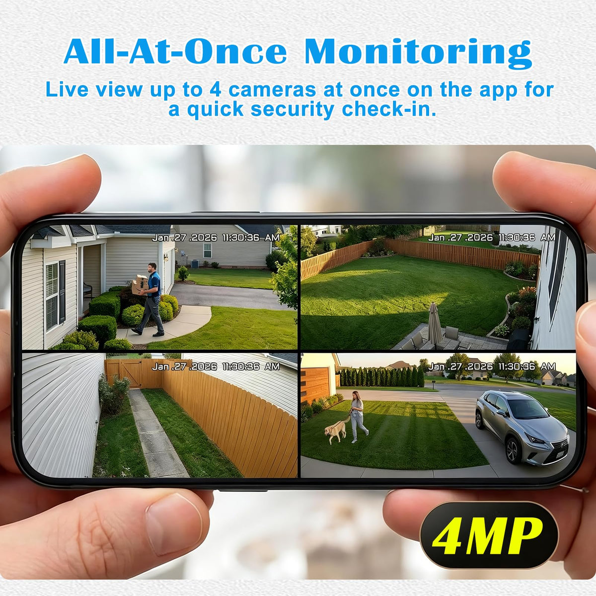 4G Solar Security Camera System with Base Station V513