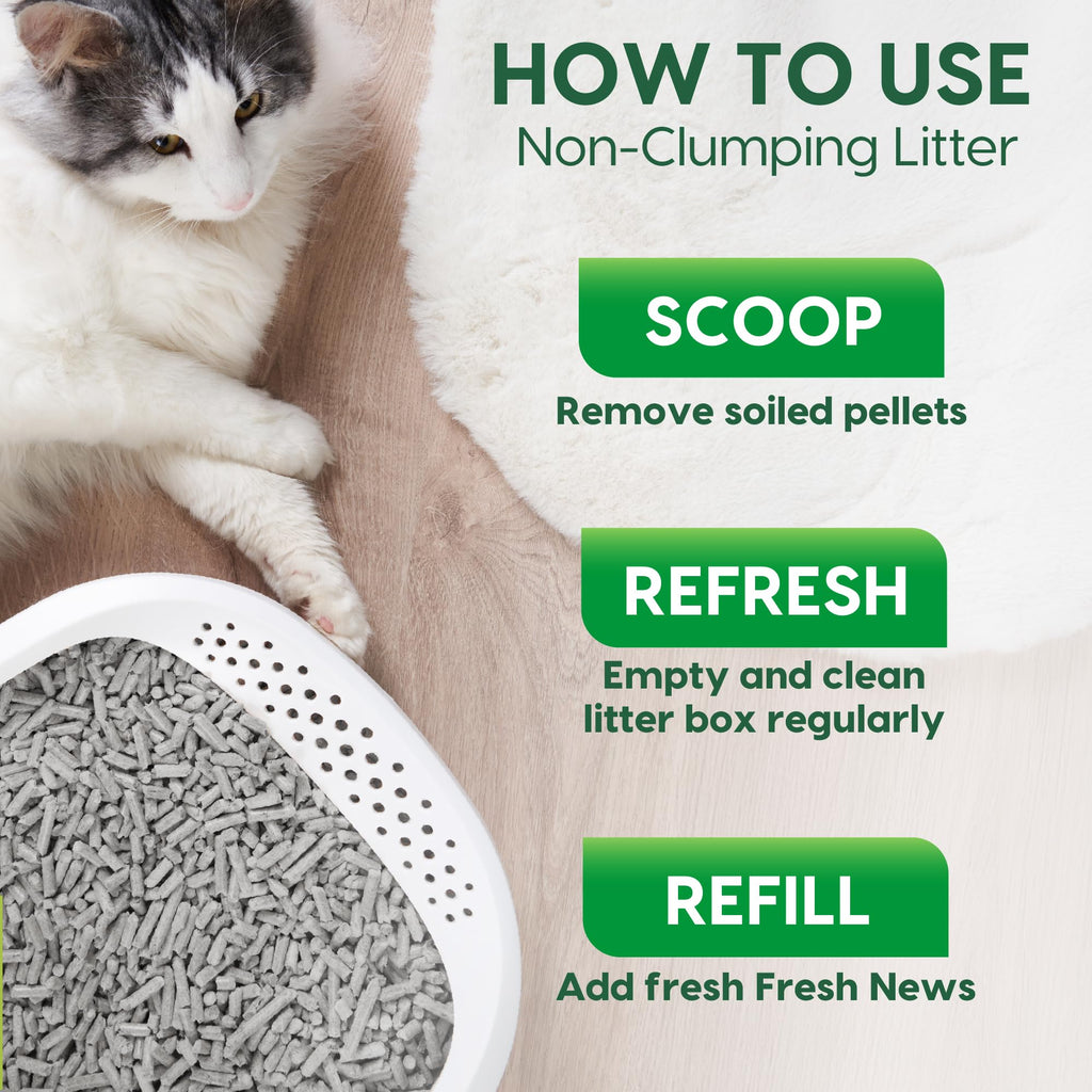 Non-Clumping Paper Cat Litter 25 Pound U3451