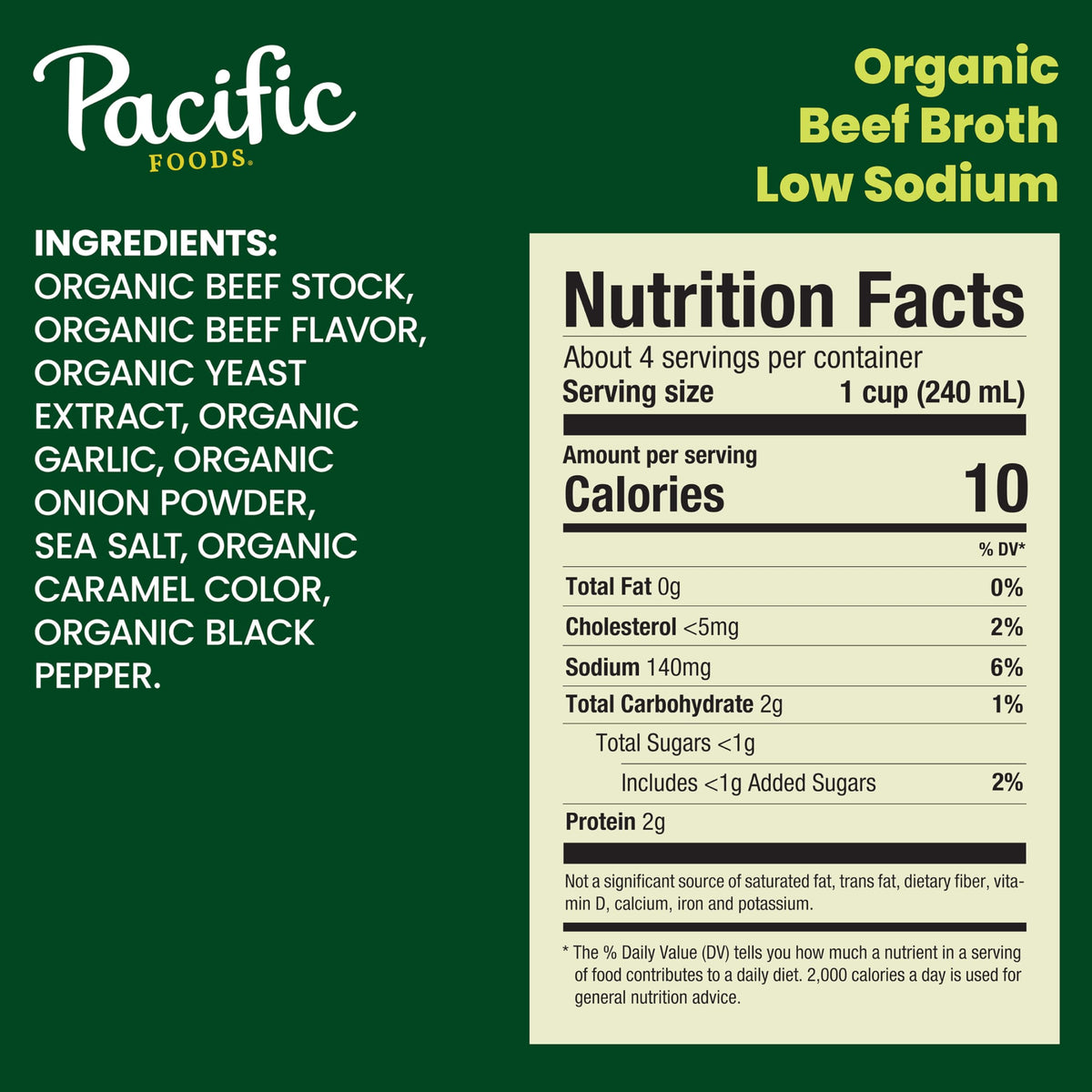 Low Sodium Organic Beef Broth 32 oz 12 Pack L379142