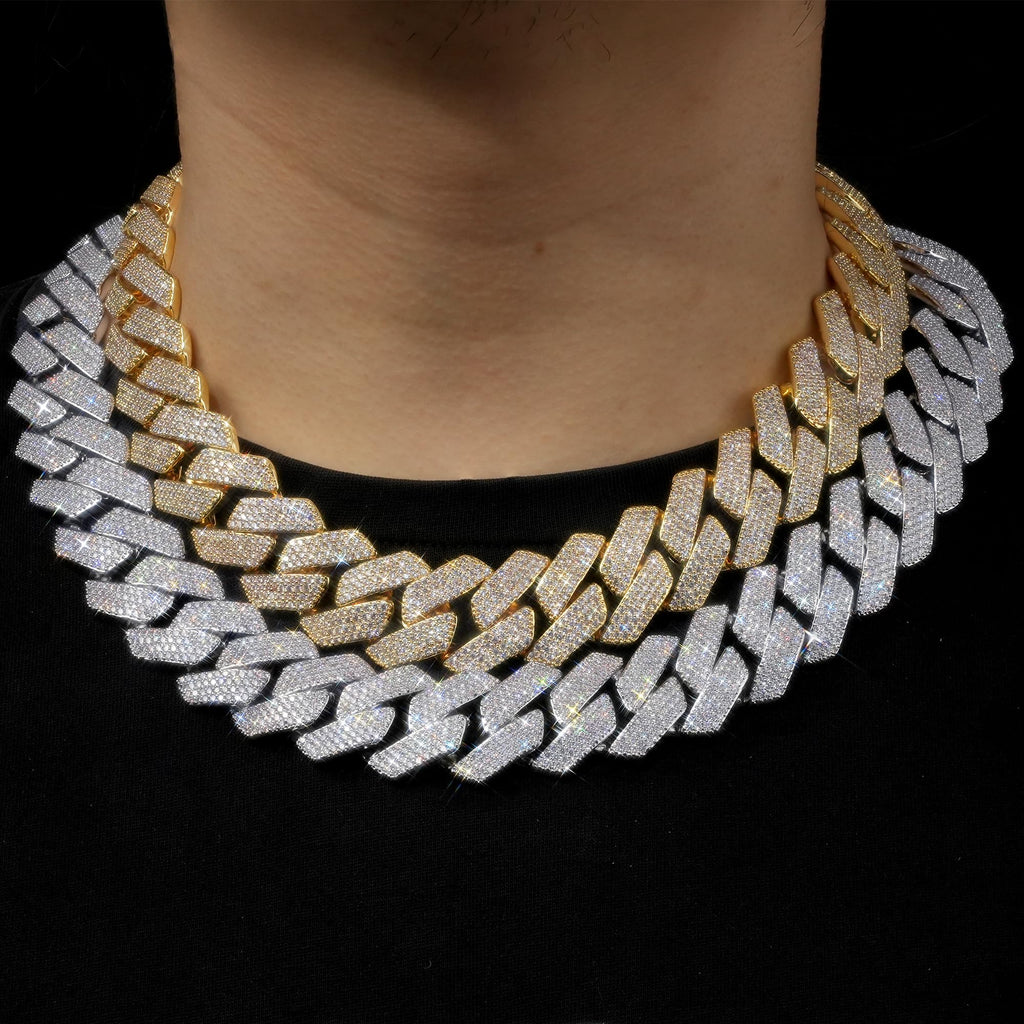 Miami Cuban Link Chain with 5A CZ 18K Gold Plated U120