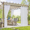 Waterproof Semi-Sheer Outdoor Curtains T373110