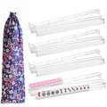 Clear Mahjong Racks with Pushers, 4-Pack M1427
